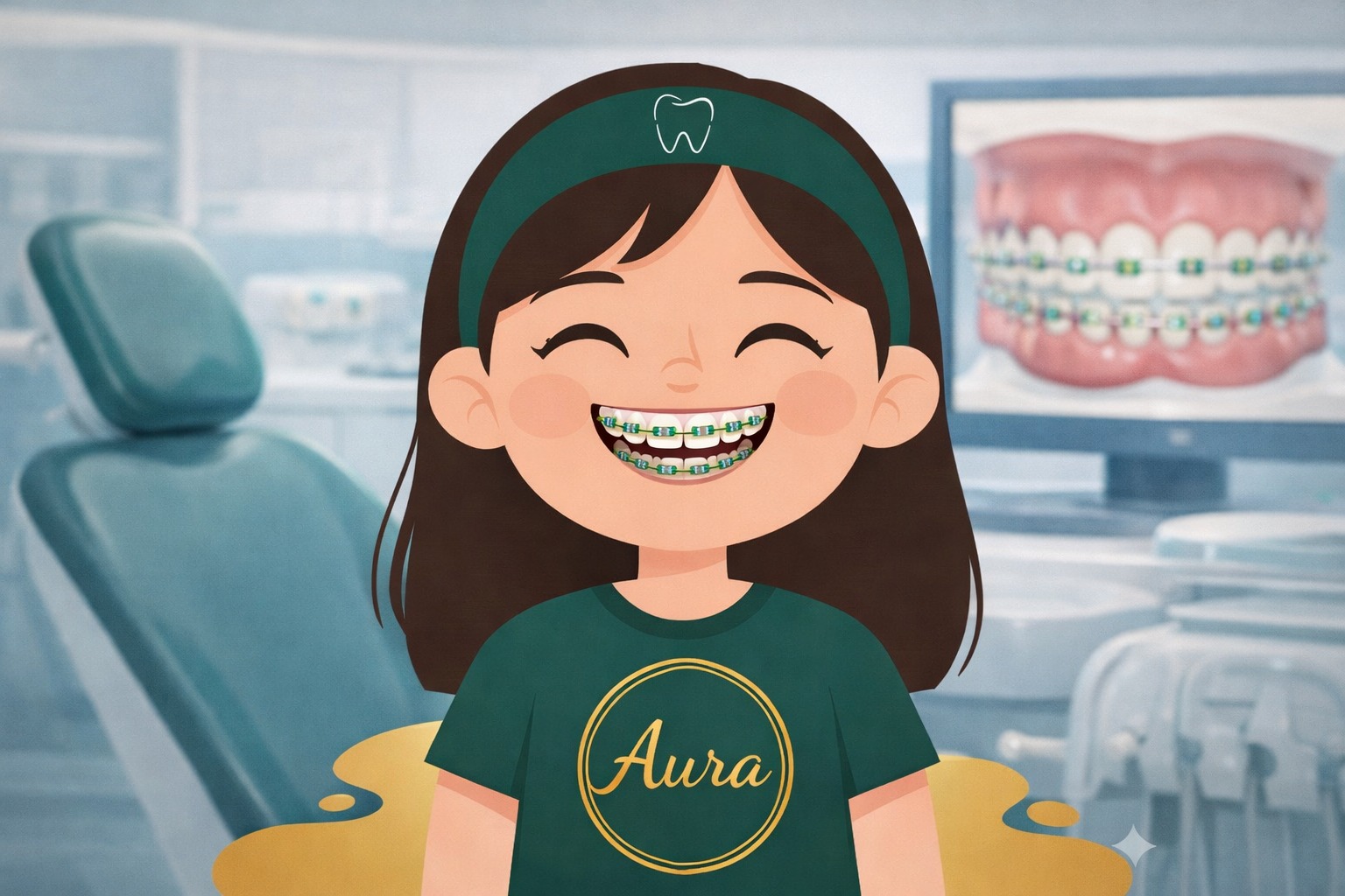Orthodontic braces treatment at Aura Dental Care Kathmandu
