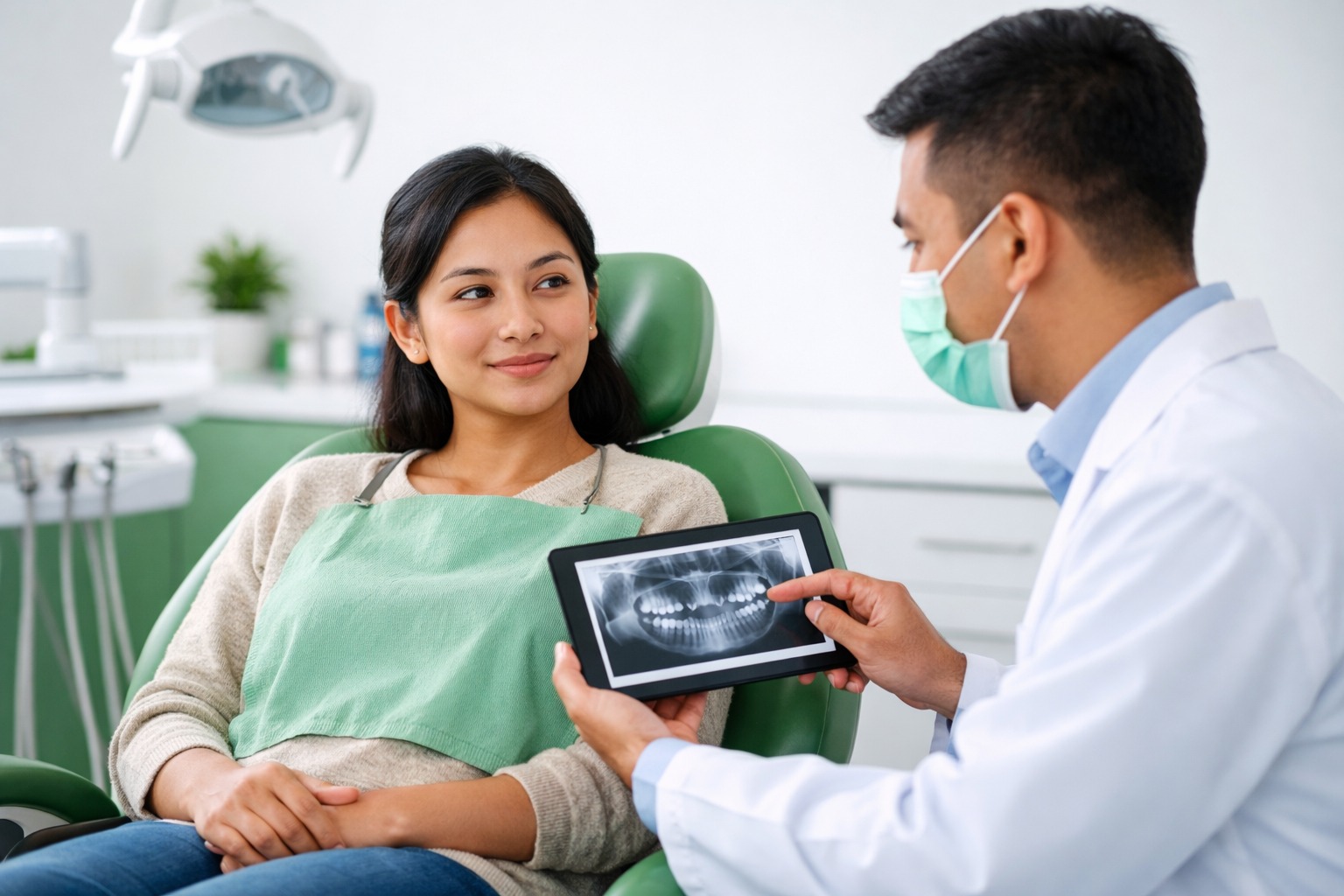 Expert dentist performing dental procedure - Professional dental care in Nepal